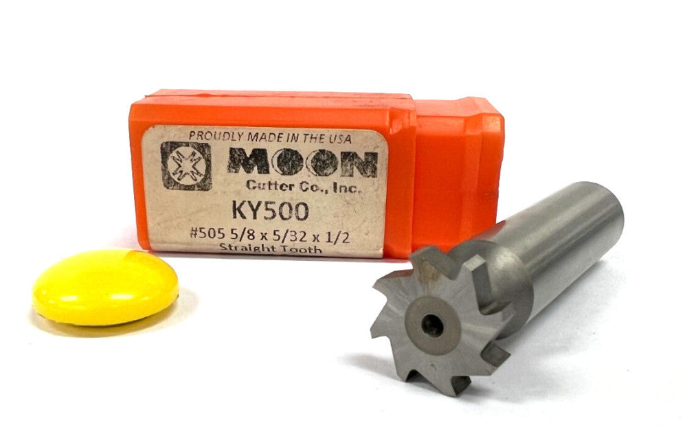MOON KY500 KEYSEAT CUTTER #505 CUT 5/8" SHANK DIA 1/2" WIDTH 5/32"