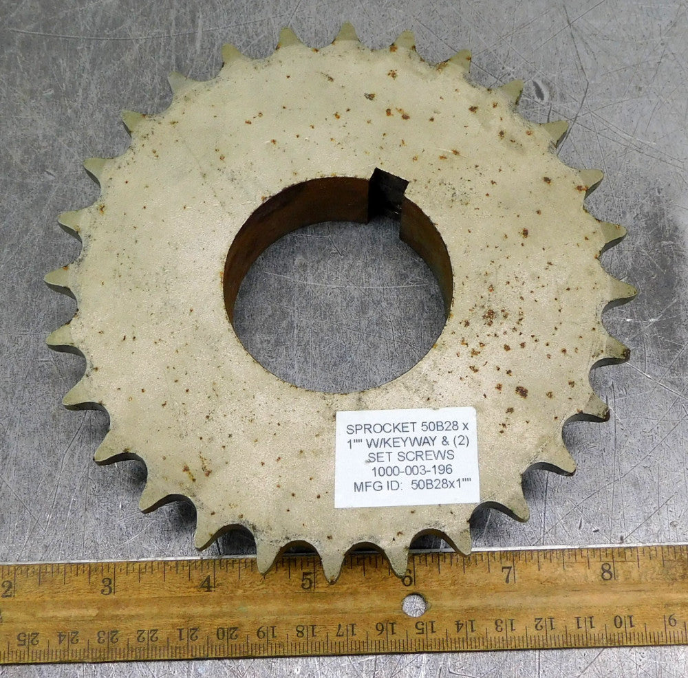Martin 50B28 Roller Chain Sprocket #50 28 Teeth 2-1/4" Bore