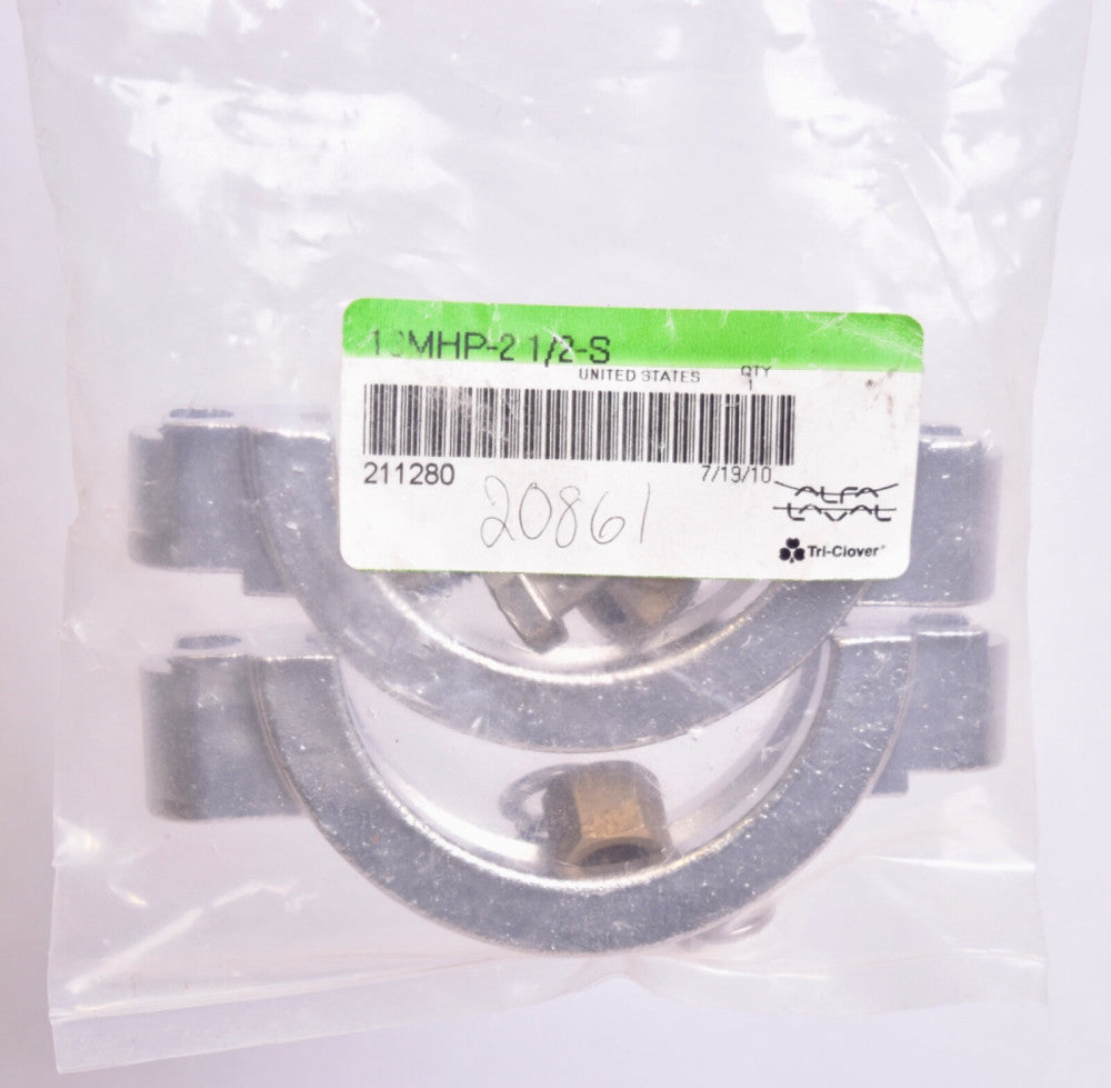 Alfa Laval Tri-Clover 304SS Sanitary High Pressure 2-1/2" Clamp 13MHP-2-1/2-S