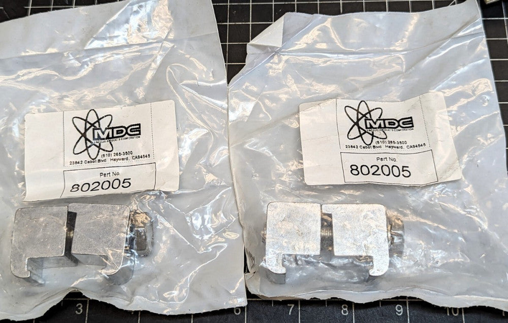 (2) Vacuum Flange Double Claw Clamps NW320, NW400, NW500 Aluminum 82005 [B1BB]