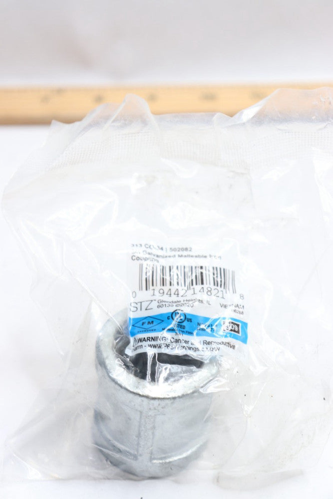 STZ Industries Coupling Galvanized Malleable Iron 3/4" FIP x 3/4" D FIP