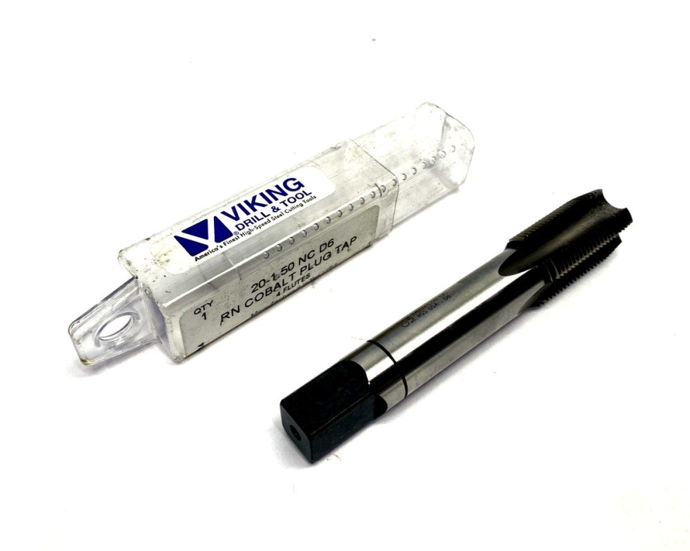 Viking Drill 85572 M42 4-Flute Plug Tap M20-1.50 NC D6 RN HSS Cobalt