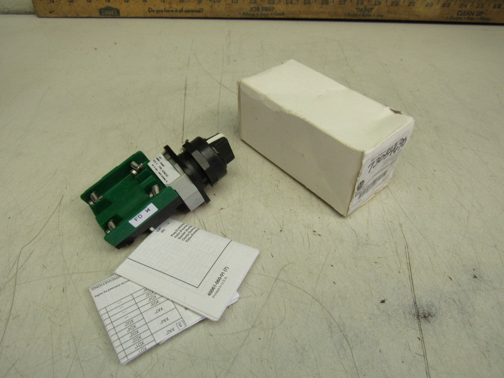 ALLEN BRADLEY 800H-JR4AP SER-F 3-POS SELECTOR SWITCH 30MM NEW IN BOX MAKE OFFER