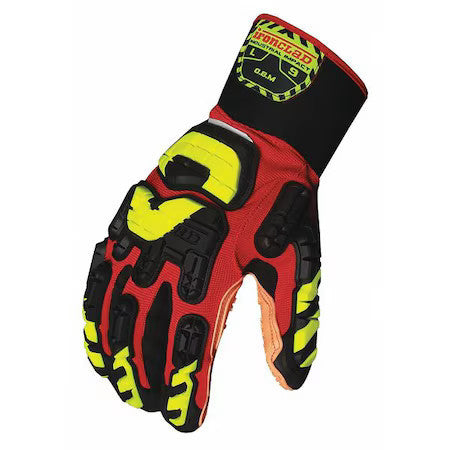 Ironclad Performance Wear Vib-Obm-03-M Anti-Vibration Gloves, M, Rd/Blk/Yellow,