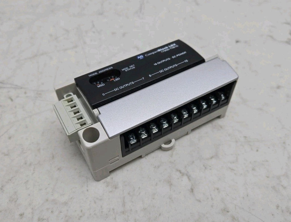 Allen Bradley 1790D-T0B16 DeviceNet Compact Block Ldx 24Vdc 0.5A Ser B Rev 2.002