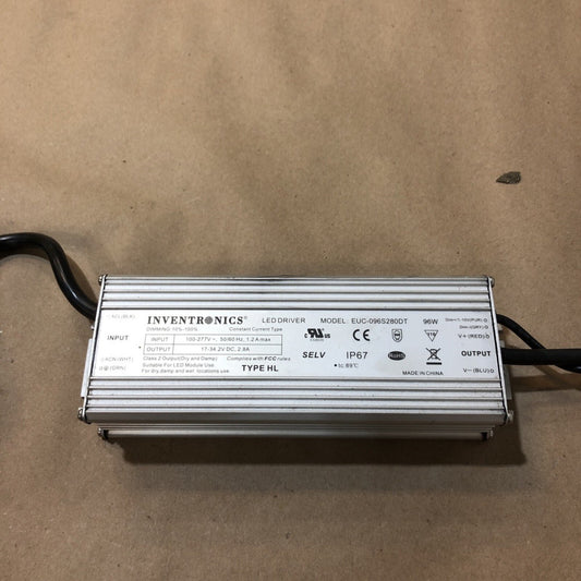 (1) Inventronics EUC-096S280DT LED Driver 100-277V 2.8A