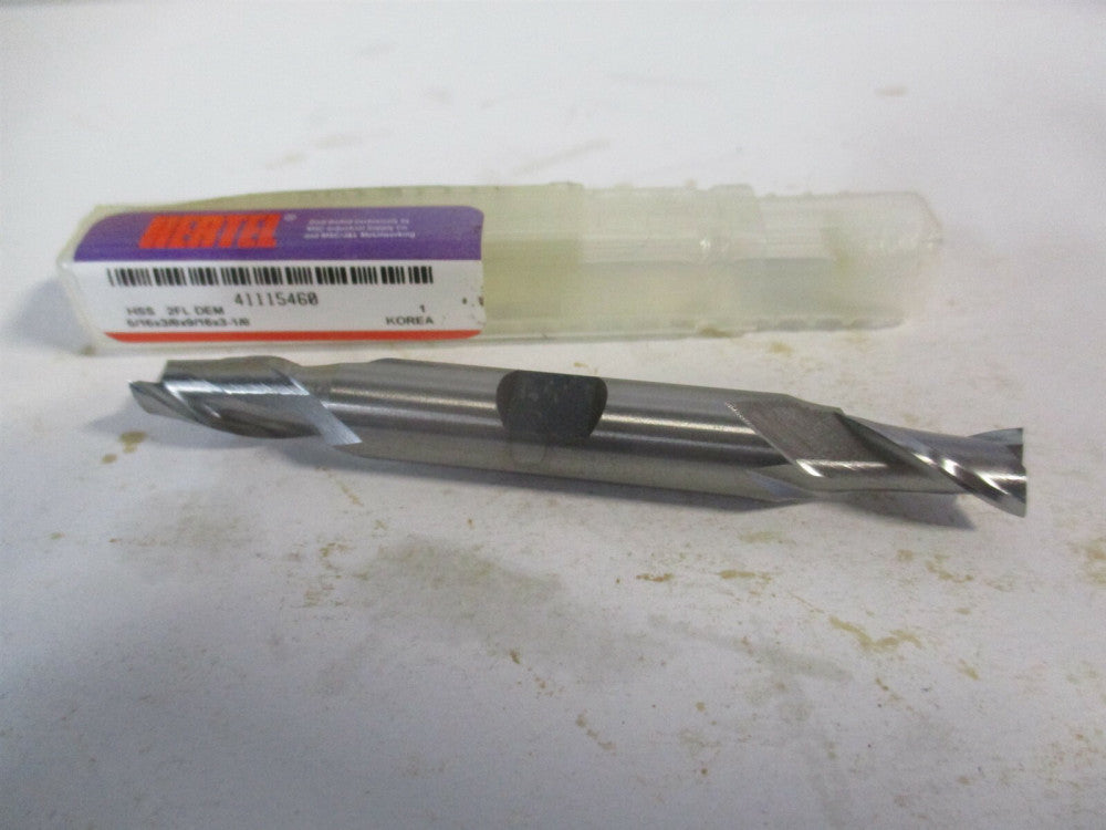 (E1050020) 5/16" x 9/16" x 3/8" x 3-1/8" OAL 2 Flute HSS DE RH Square End Mill 