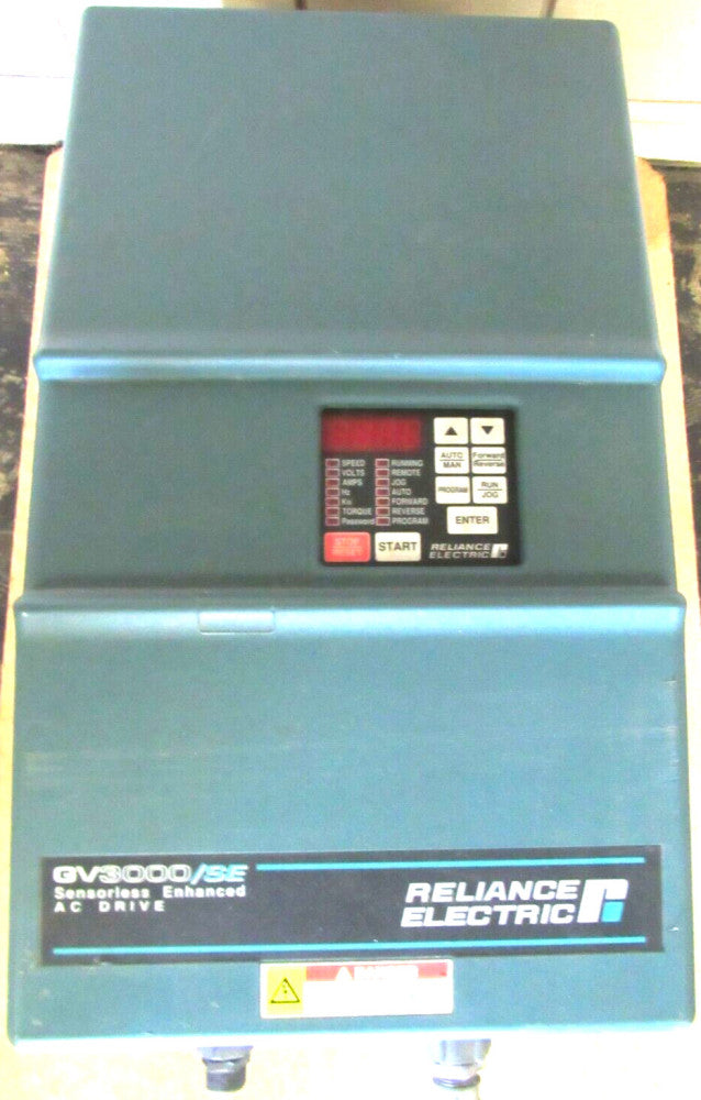 RELIANCE ELECTRIC 40V4160 SENSORLESS AC DRIVE 40HP 380-460VAC 58A GV3000/SE XLNT