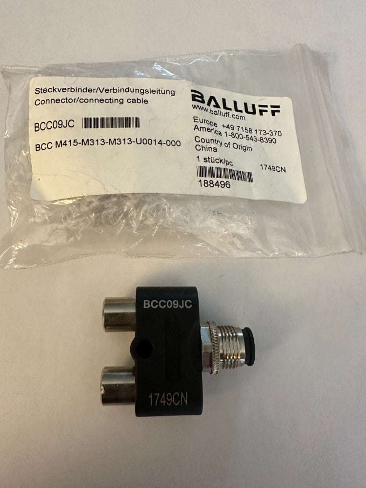 (Lot of 3) Balluff BCC09JC 1749CN T-Plug Connector/Connecting Cable- Fast Ship