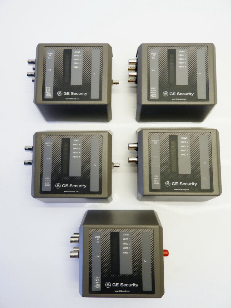 (1x) GE Security S704VT-EST Fiber Optics 4-Channel Video System Transmitter