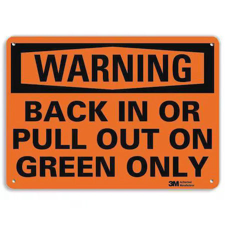 Lyle U6-1033-Na_14X10 Warning Sign, 10 In H, 14 In W, Aluminum, Horizontal