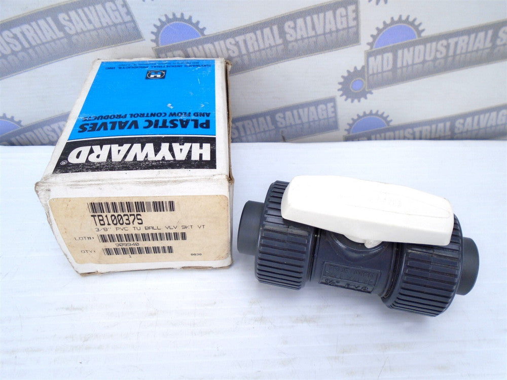 Hayward - TB100375 "3/8" - Socket TU PVC BALL INLINE VALVE - (NEW in BOX)