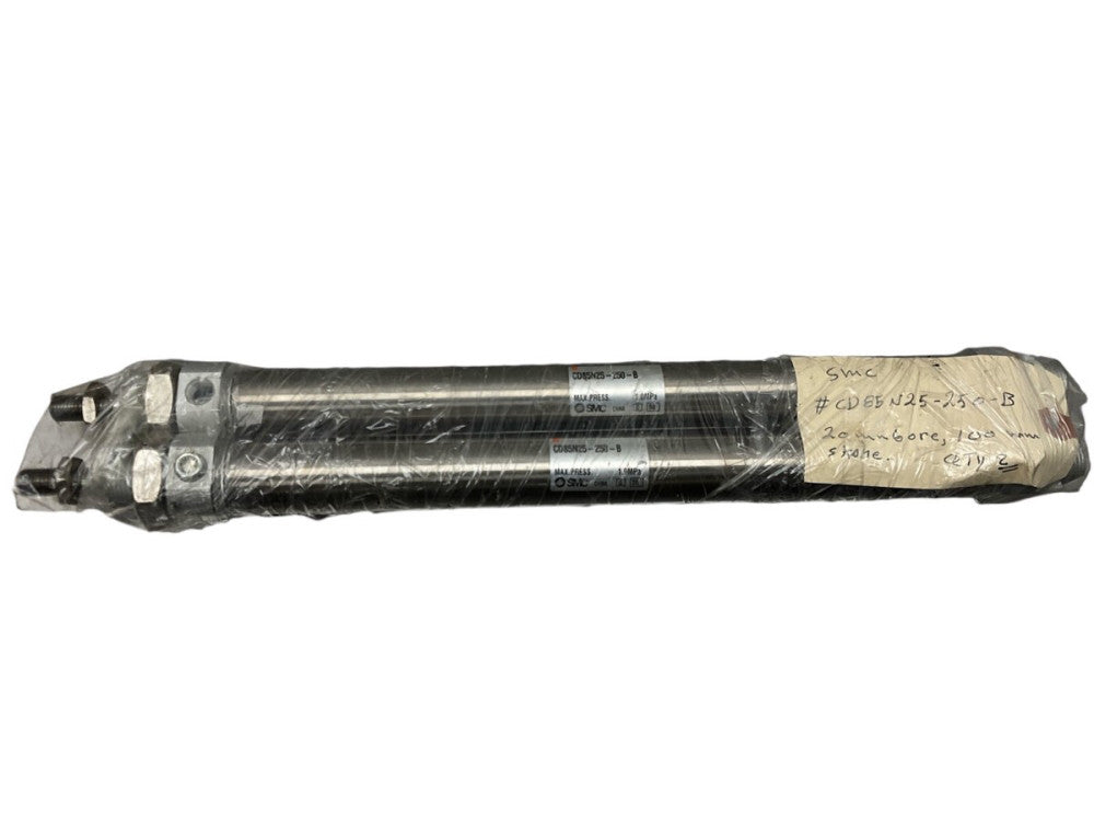 SET 2 SMC CD85N25-250-B Double Acting Pneumatic Cylinder 20mm 100mm