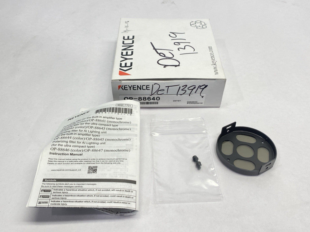 Keyence OP-88640 Vision Sensor Polarizing Filter