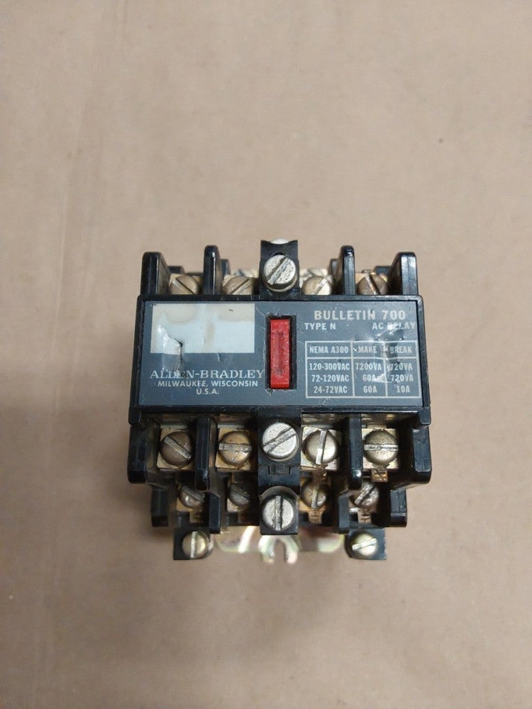 Allen-Bradley Bulletin 700 Type N AC Relay 120V 60HZ 84AB86