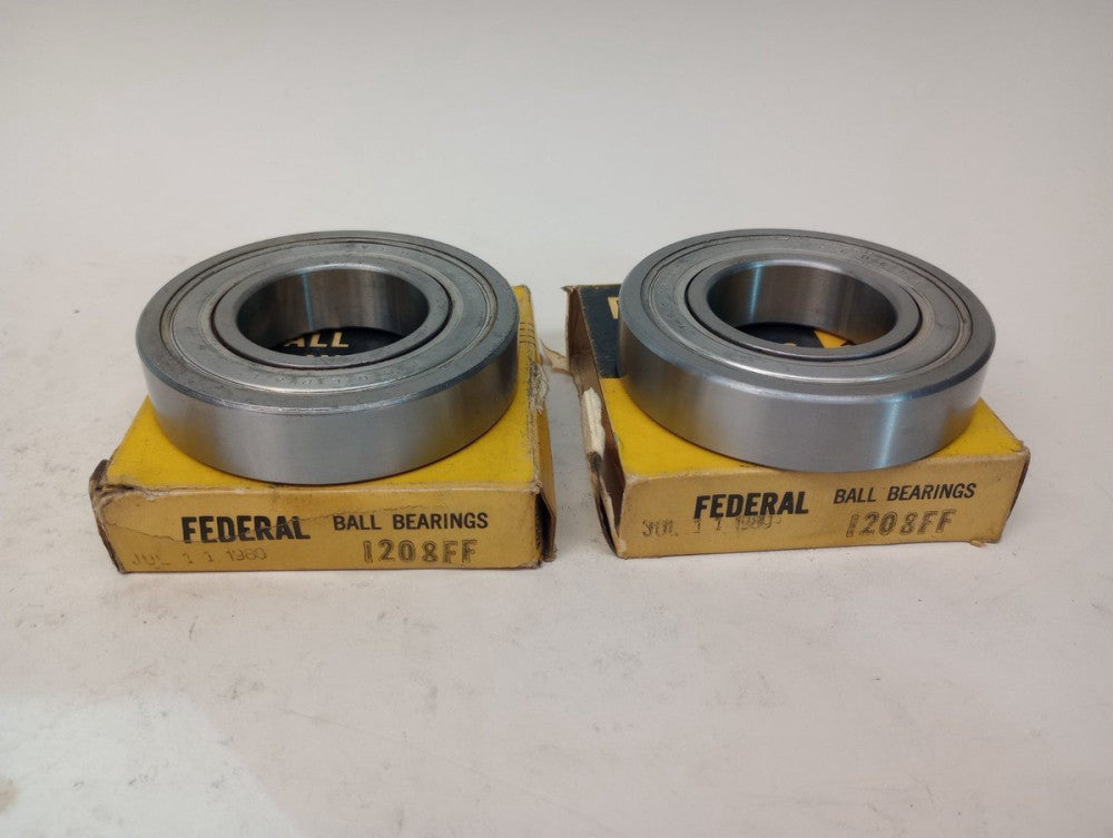 Federal I208FF Ball Bearing Deep Groove 40 X 80 X 18 Double Shielded (Pack of 2)