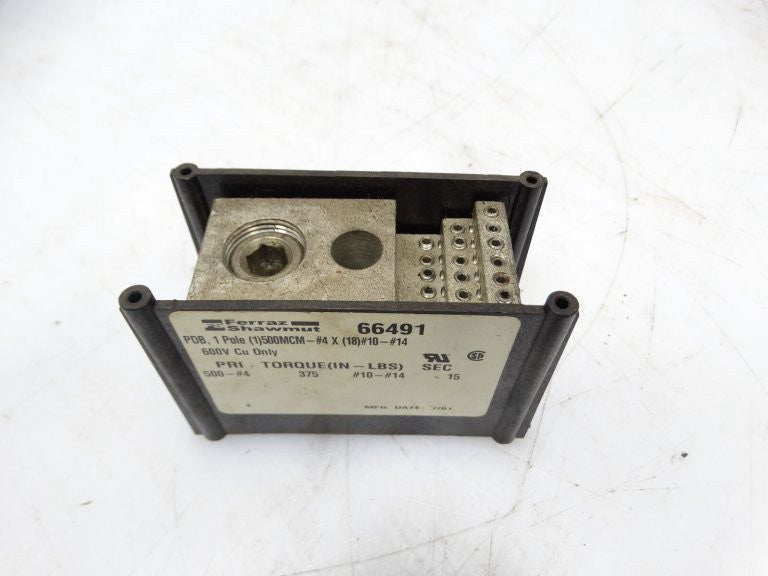 FERRAZ SHAWMUT 66491 POWER DISTRIBUTION BLOCK (149481 - USED)