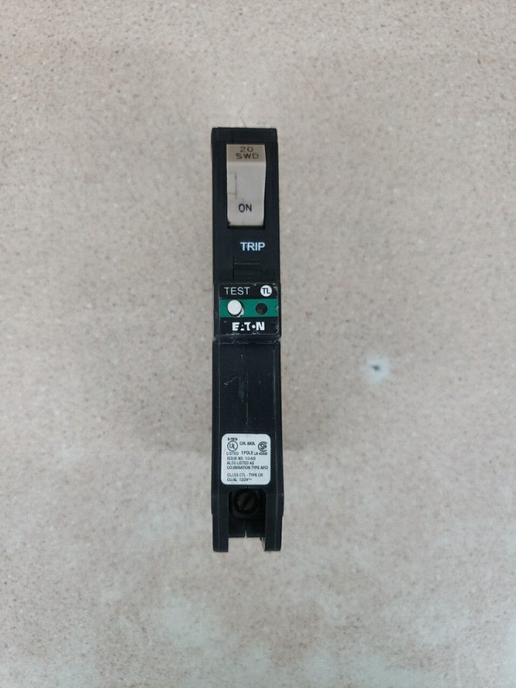EATON CHFP120AF 20A 120V 1-POLE ARC-FAULT INTERRUPTION CIRCUIT BREAKER NOS