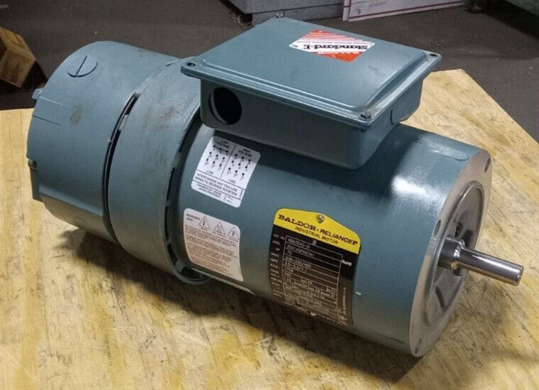 NEW BALDOR 3/4 HP AC BRAKE MOTOR 208-230/460 VAC 3Ø 1750 RPM 56C TEFC VBM3542-D