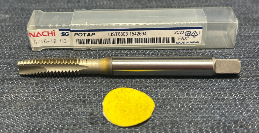 NACHI SGPO SPIRAL POINT PLUG TAP 1542634  5/16" -18  H3