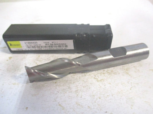(720-1526) 1/2" x 1-1/4" x 1/2" x 3-1/4" OAL 2 Flute HSS Square Spiral End Mill 