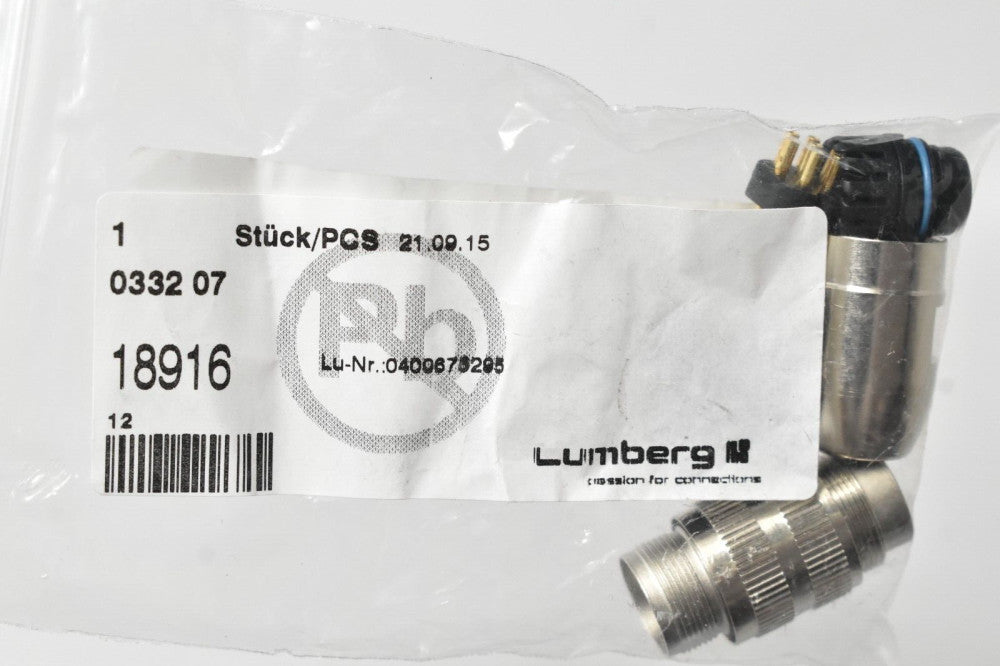 Lumberg 18916 Circular Connector 0332 07
