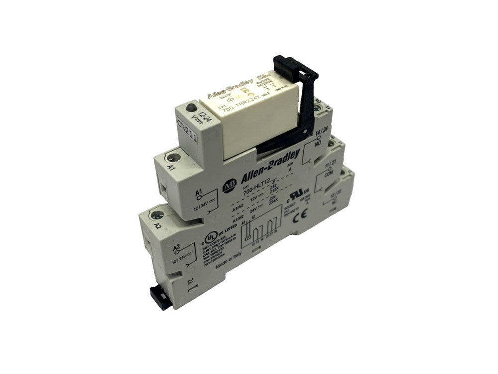 Allen Bradley 700-HLT12Z24 Ser. A 24VDC GP Terminal Block Relay 10A 700-TBR224X