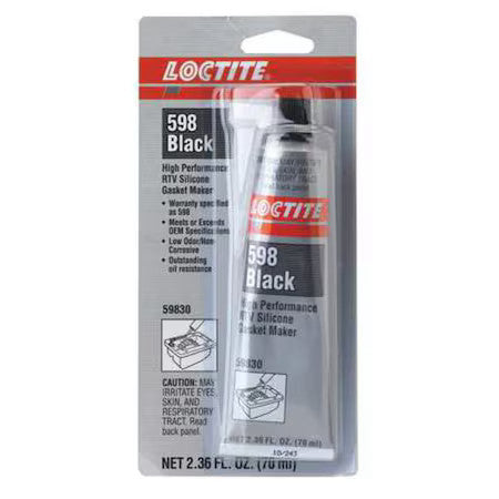 Loctite 234609 High Performance Rtv Gasket Maker, 70 Ml, Black, Temp Range -75