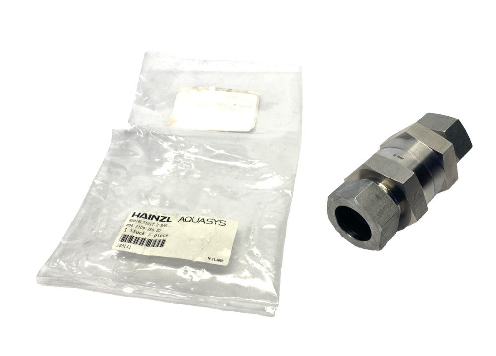 Hainzl Aquasys RHD28L71VIT 2 Bar Check Valve H-Kon 288131, 808.3109.280.20