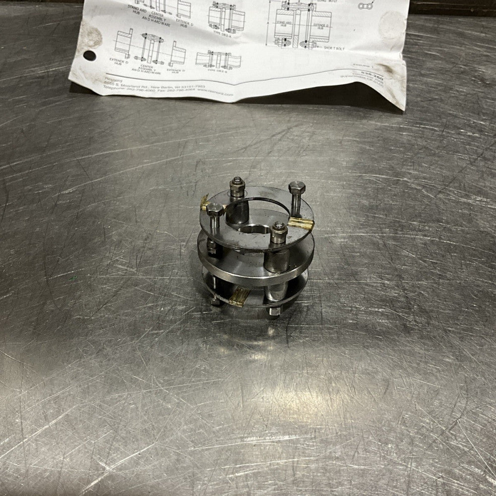 Rexnord DBZ-50 Disk Couplings 114401 2" X 1-11/32" 50.DBZ.CMBRA TD NOS