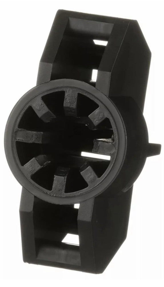 cable tie mount in black is installed onto a 0.44in stud nylon 6.6 - 25EA