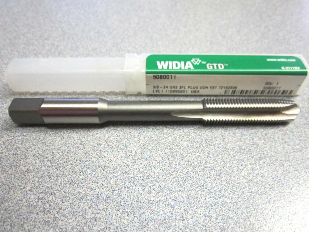 Widia (5080011) 3/8"-24 Plug Gun Extension Tap 3F GH3 4" OAL