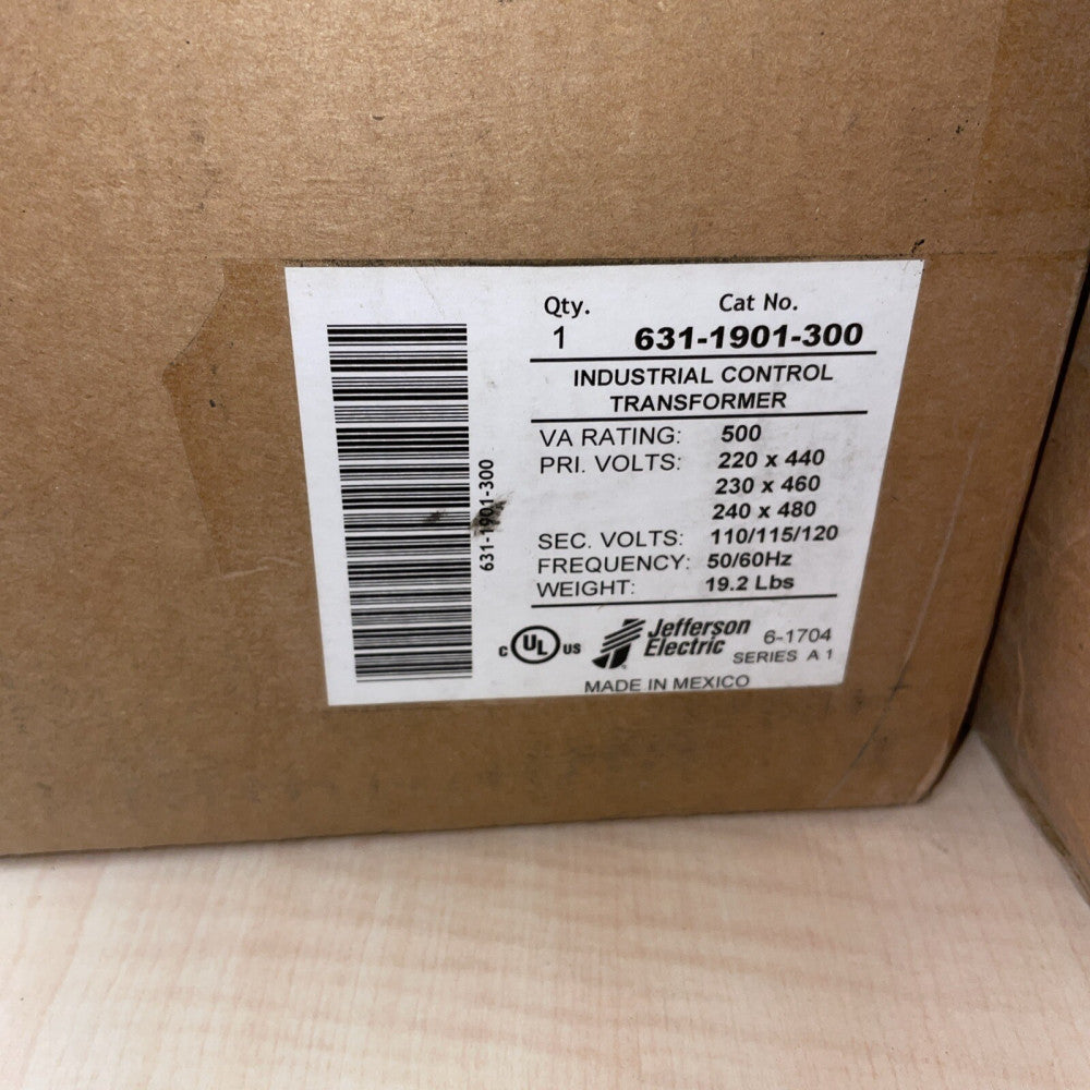NEW JEFFERSON ELECTRIC 631-1901-300 INDUSTRIAL CONTROL TRANSFORMER #SHIPS FREE#