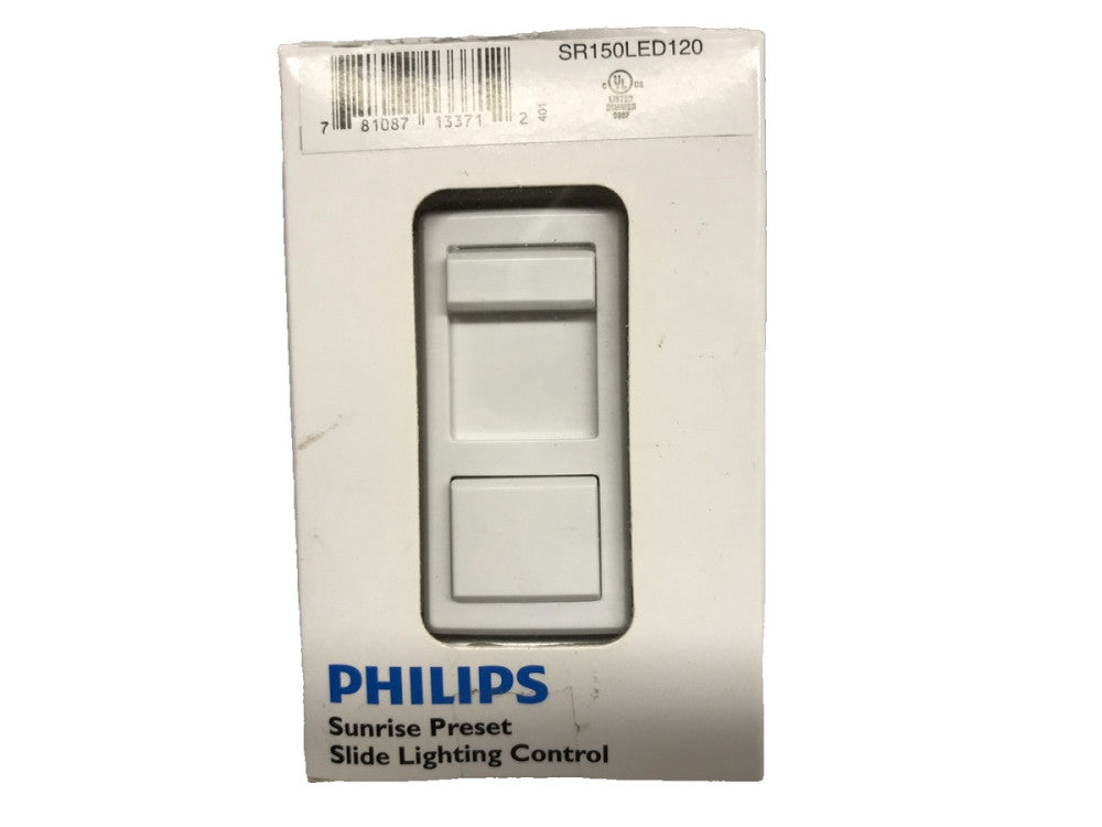 Philips Sunrise Preset Slide Lighting Control Incandescent Dimmer SR150LED120 