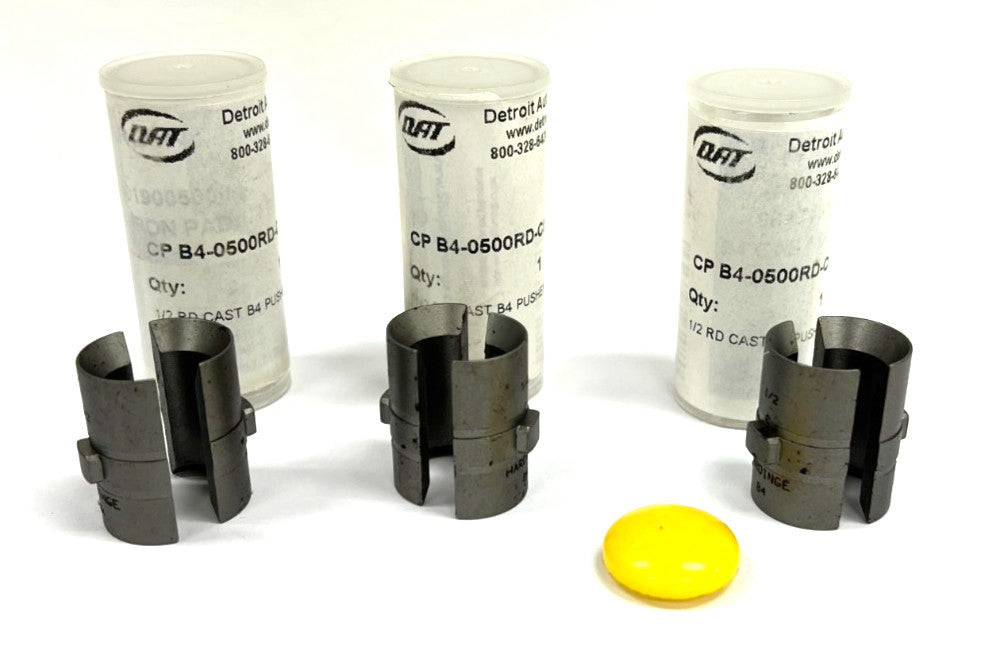 HARDINGE B4-0500RD-CI 1/2" RD CAST B4 PUSHER PADS LOT OF 3