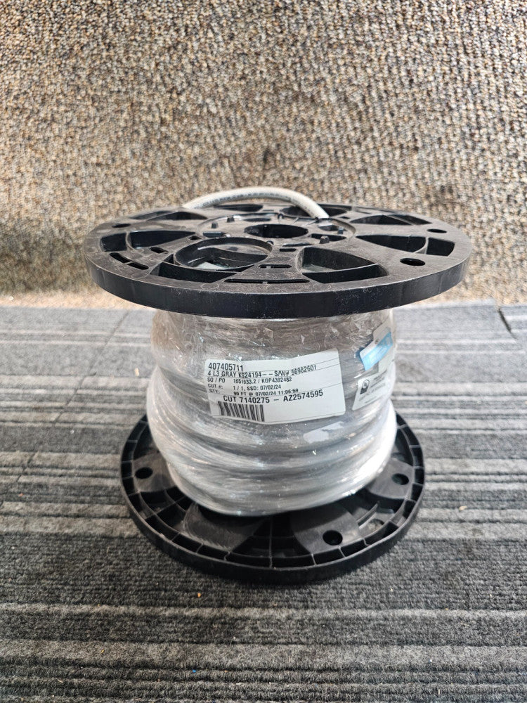 Electro Wire 407405711 90 Ft #4 TelcoFlex Gray L3 Class B Cloth Braided 600V
