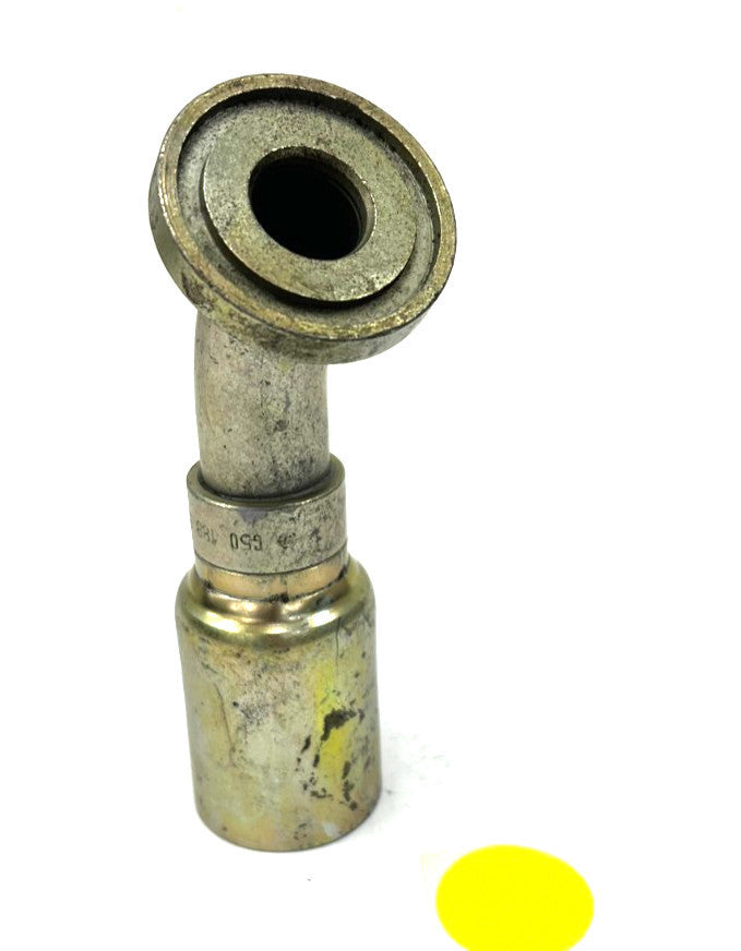 HYDRAULIC HOSE FITTING 650 188 93 16U SIZE 1" HOSE OAL 6-3/8"