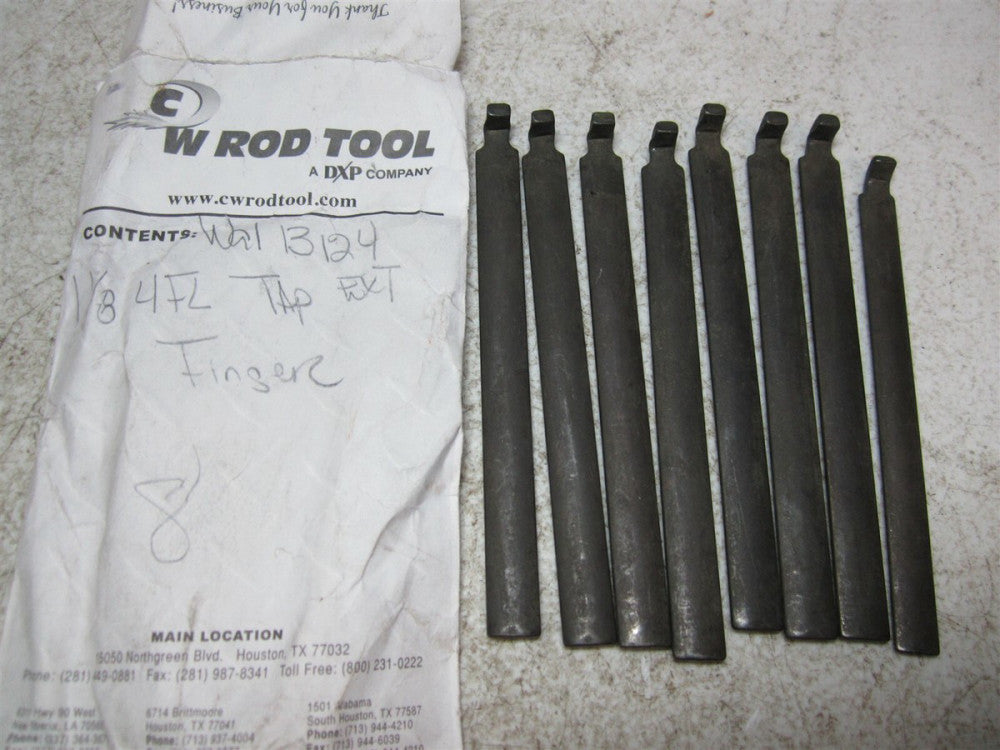 Walton (13124) 1-1/8" 4 Flute Tap Extra Fingers for Tap Extractor - Pack of 8
