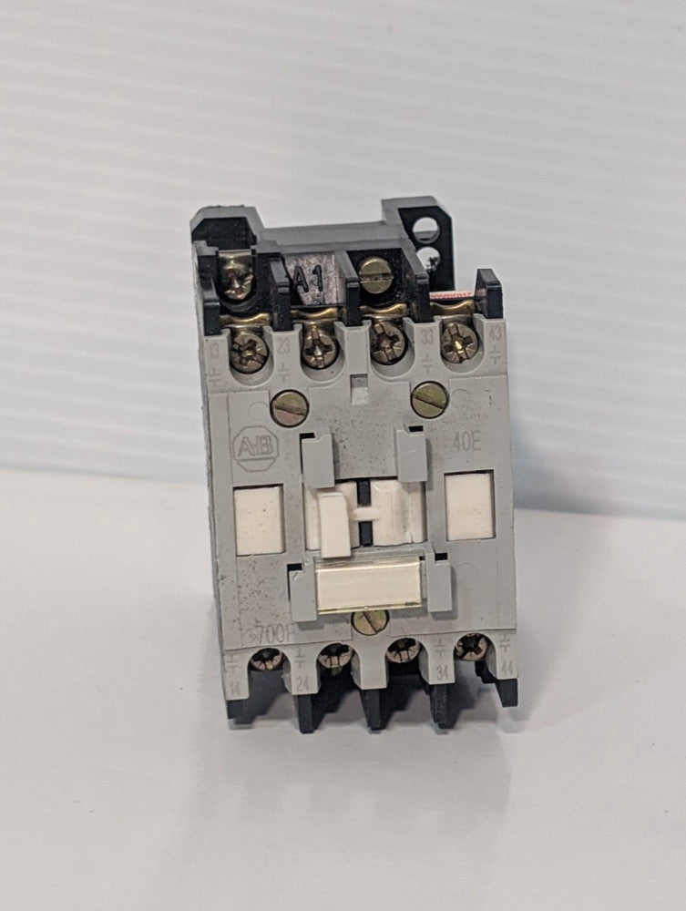Allen-Bradley 700-F400A1 Control Relay, Series C, 10a, 120vac, 4 Pole, 4 N.O.
