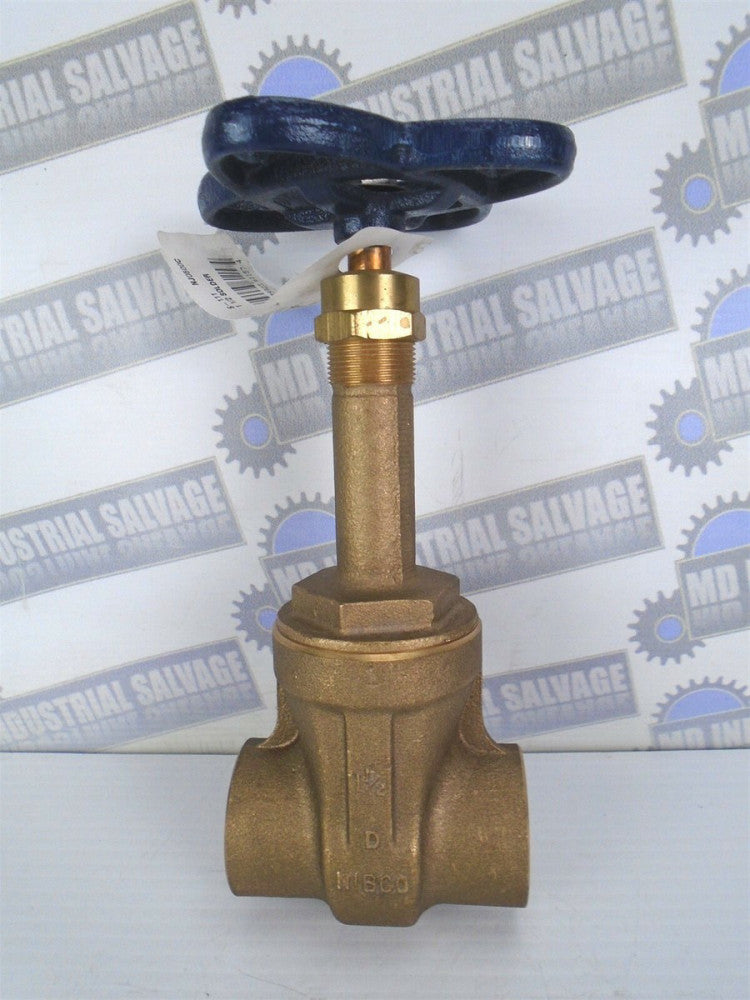 NIBCO - S-111 1-1/2" Manual Rising Solder Gate Valve, 125 SWP, 200 CWP 