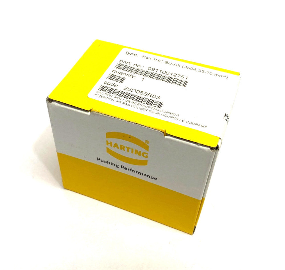 Harting 09110012751 Modular Female Insert 1-Pos Han 1HC-bu-AX (350A,35-70mm2)