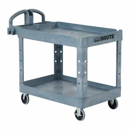 Rubbermaid Commercial 2192463 Utility Cart, 750 Lb Load Capacity, 2 Shelves, 55