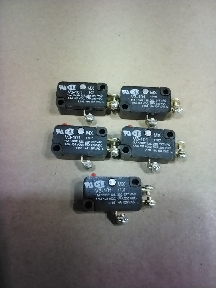 HONEYWELL MICROSWITCH V3-101 LIMIT SWITCH, Lot Of 5