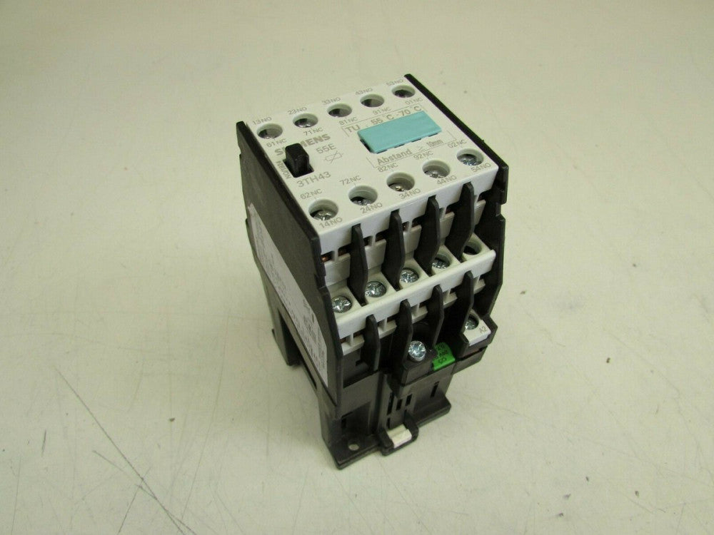 SIEMENS CONTROL RELAY 3TH4355-0L 5S+5O/5NO+5NC XLNT USED TAKEOUT MAKE OFFER !!