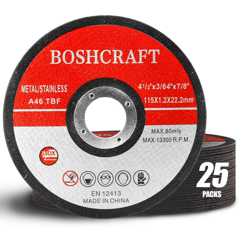 Cut Off Wheels 25 Pack,4-1/2 x .045 x 7/8 inch Metal and... 
