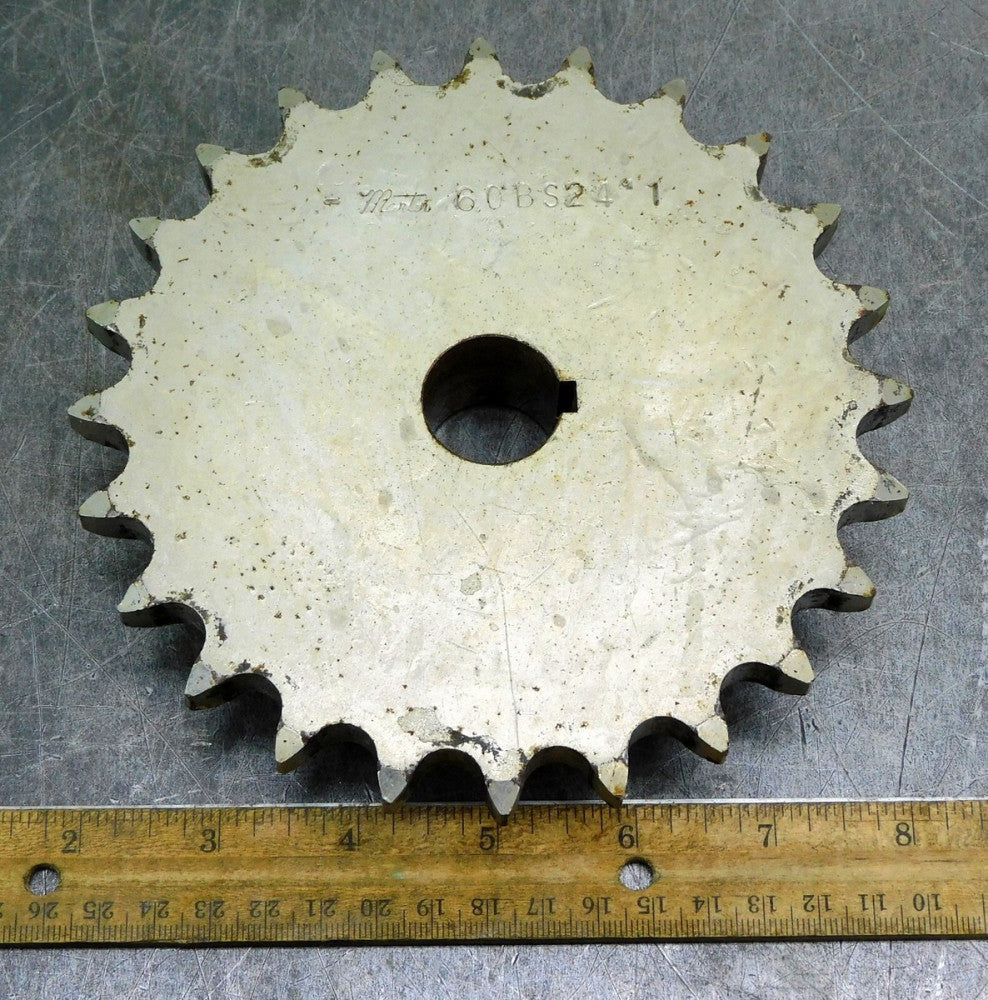 Martin 60BS24 Roller Chain Sprocket #60 24 Teeth 1" Bore Keyed