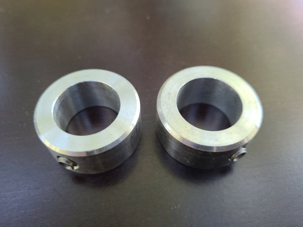 Lot Of 2 Stainless Steel Bearing Lock Collars