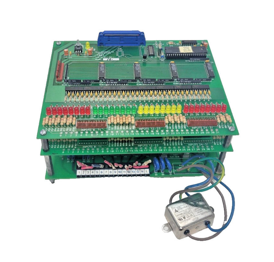 TRIAD CONTROLS CLUSTER PLC BOARDS (2) 31-017 I/O, (1) 204-0010