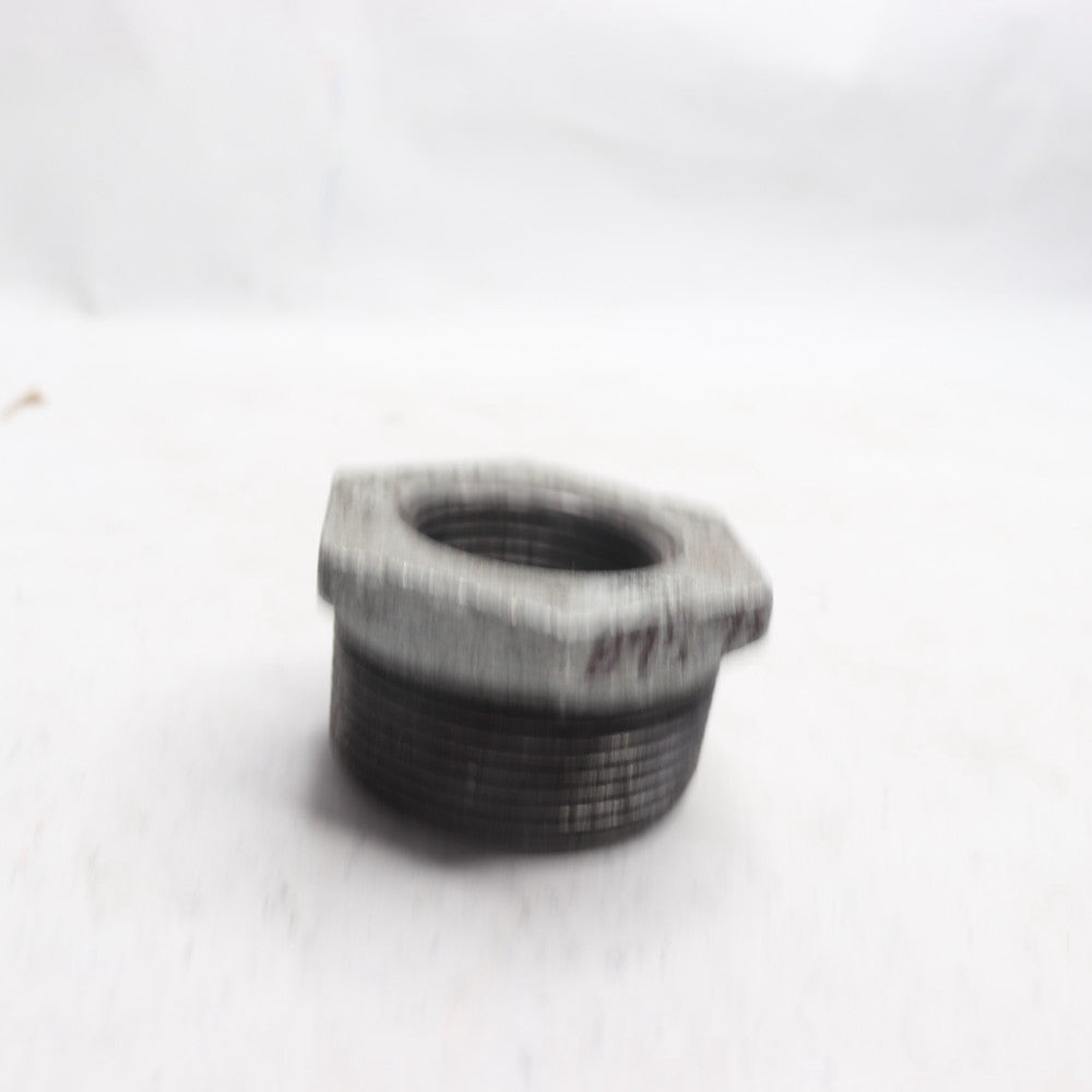 B&K Industries Hex Bushing Galvanized Malleable Iron 1-1/2" x 1" 511-975HN