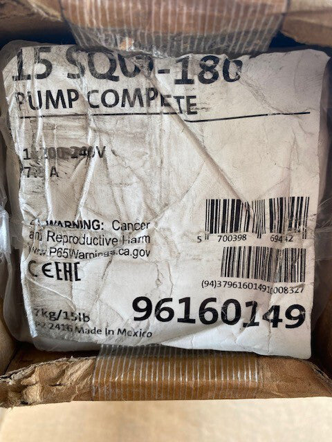 Grundfos 96160149 - 15SQ07-180 - SQ Submersible Pump - 3/4 HP - 230V - 15 GPM